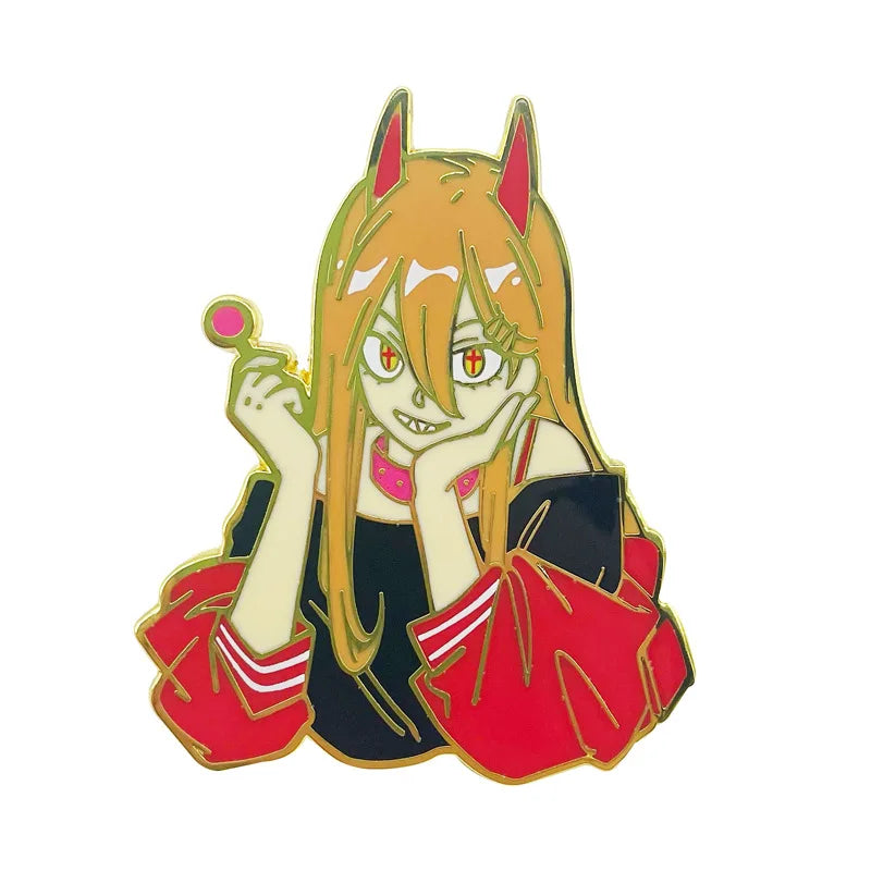 Chainsaw Man Anime Enamel Pin Cosplay