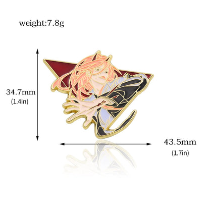 Anime Chainsaw Man Brooch Pins/ Metal Enamel