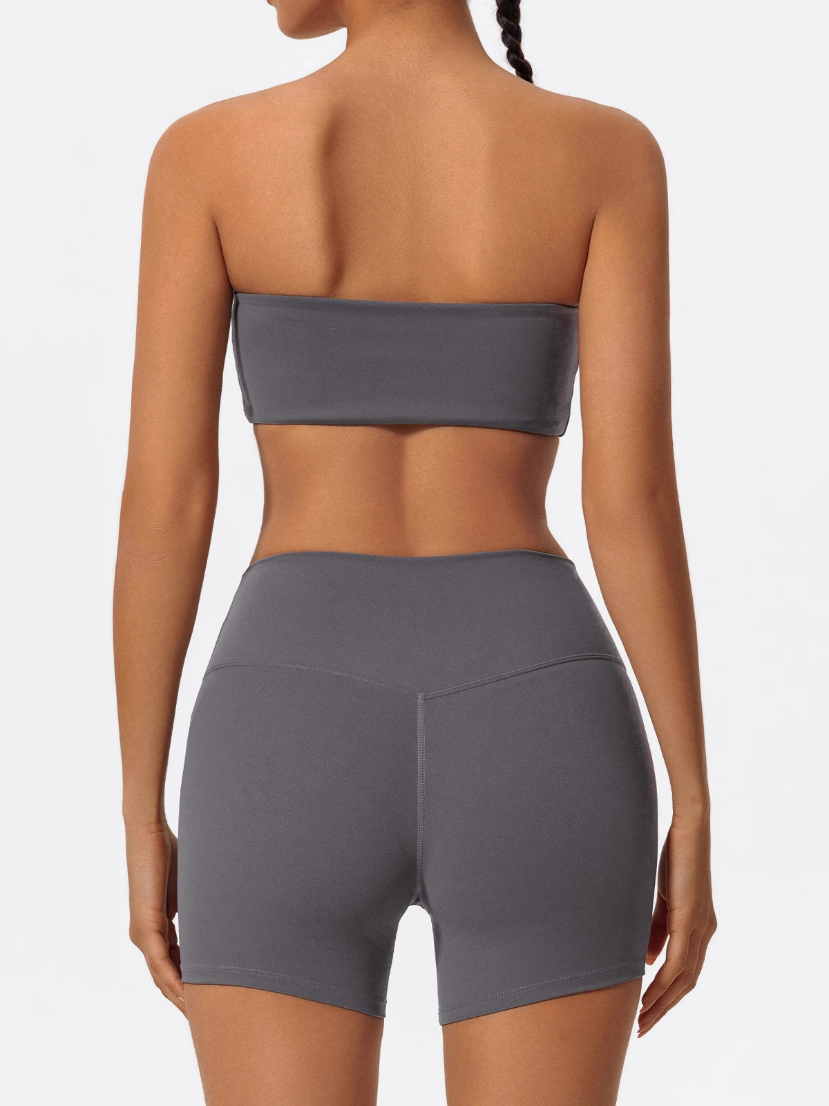 Women's Two Piece Fitness Sports Set / Yoga Gym Outfit / Strapless Bra ( Victorious Nakama Power Bra)