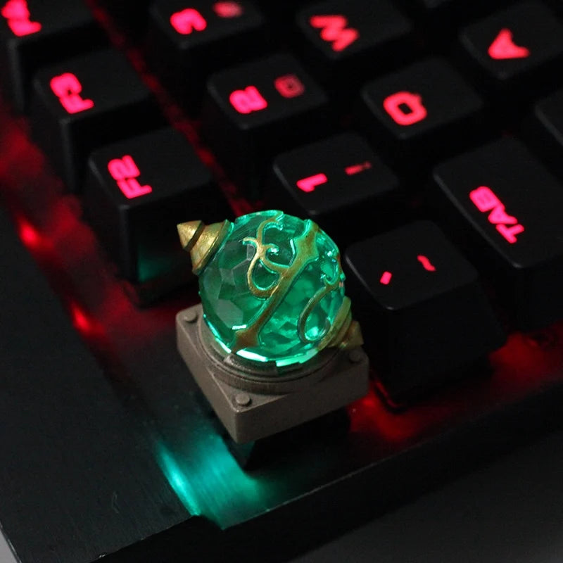 Victorious Phantom Beast Keycaps Parukball Elf Keycap Transparent / Resin Handmade