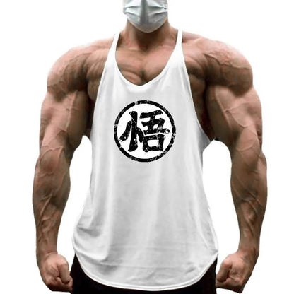 Gym Fitness Bodybuilding Tank Top/ Mens Sleeveless Y-back Tank Tops