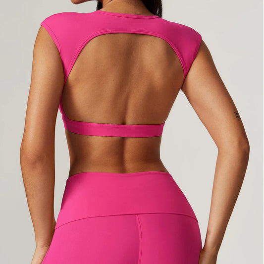 Victorious Trust V-Cut Gym Bra/ Open Back