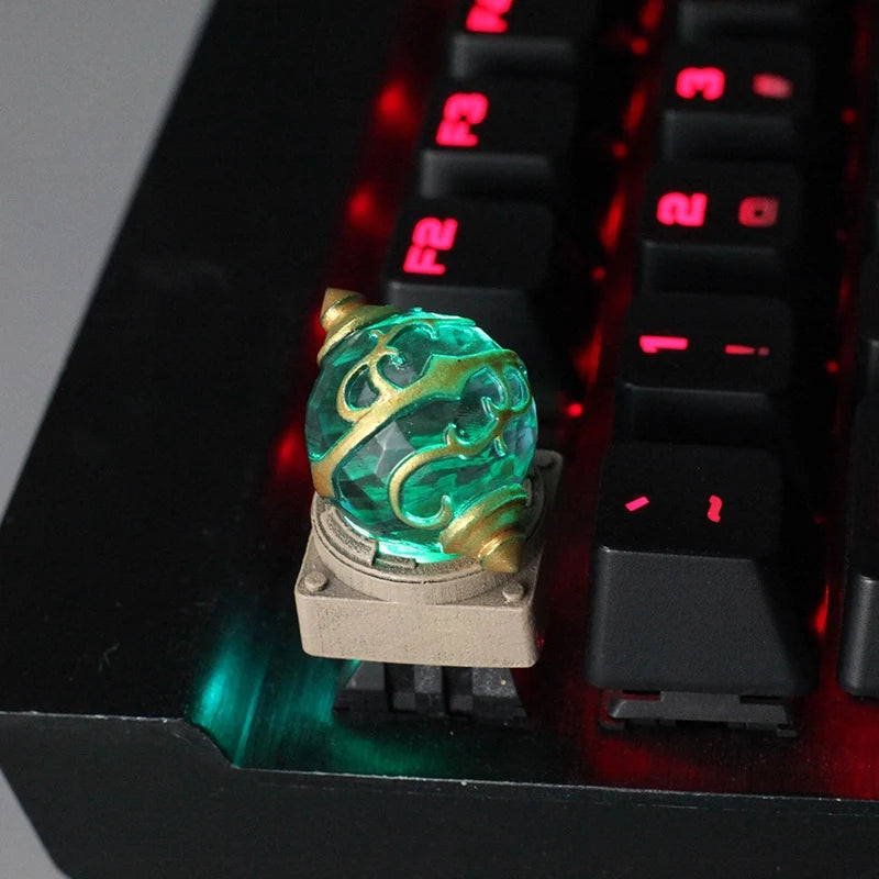 Victorious Phantom Beast Keycaps Parukball Elf Keycap Transparent / Resin Handmade