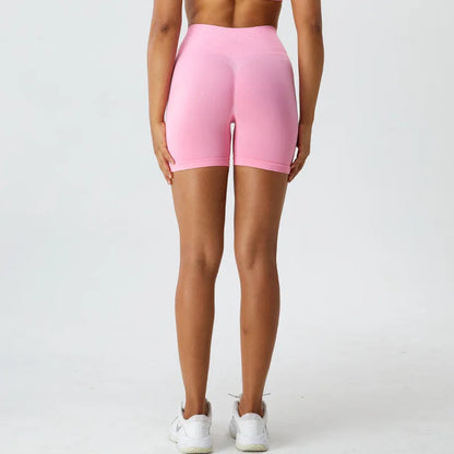 Seamless High Waist Sports Shorts (TriumphantFlow)