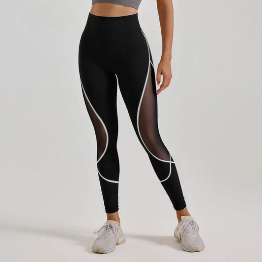 Dark Mesh Leggings/ Sports leggings/ Yoga Leggings