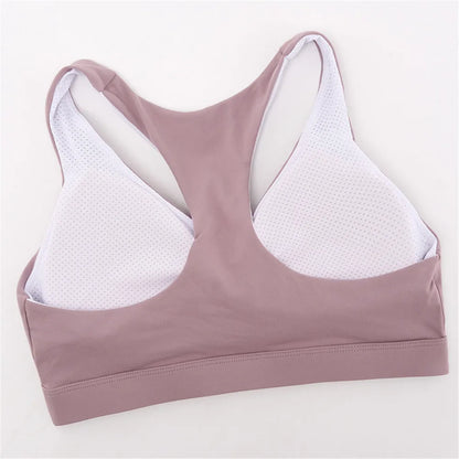 Plus Size S-2XL Cross Back Sport Bra /Pleated Design Fitness Top (Victorious Starlight Vector Bra)