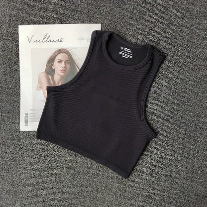 Summer Seamless Push Up  Y2k tops Beautiful Sport Sexy Tank Top Mallas Casual Woman Corset Top
