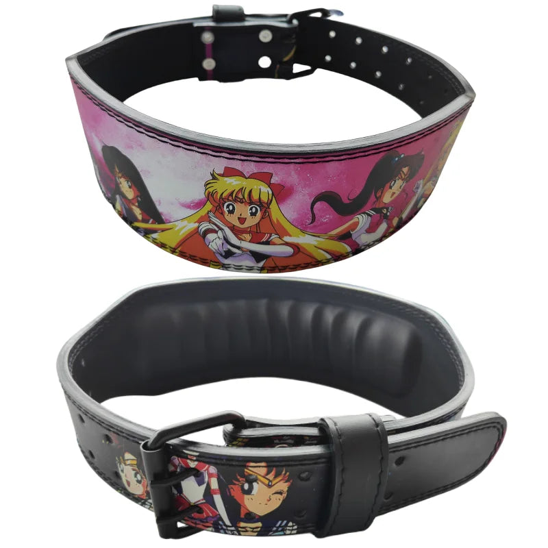 Anime Design Weight Lifting Belt for Men and Women W/ Waist Support Padded