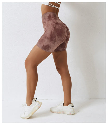 Victorious Seamless Tie-Dye Gym Shorts