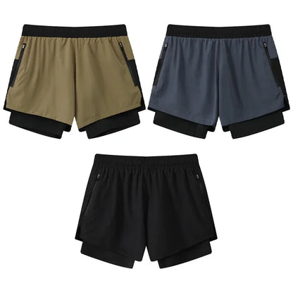 Victorious NovaGlow 2 in 1 Double-Layer Quick Dry Shorts