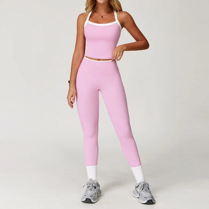 Women Tracksuit 2PCS Yoga Set / Nude Feeling Workout Sets (Victorious Sailor Strength Bra)