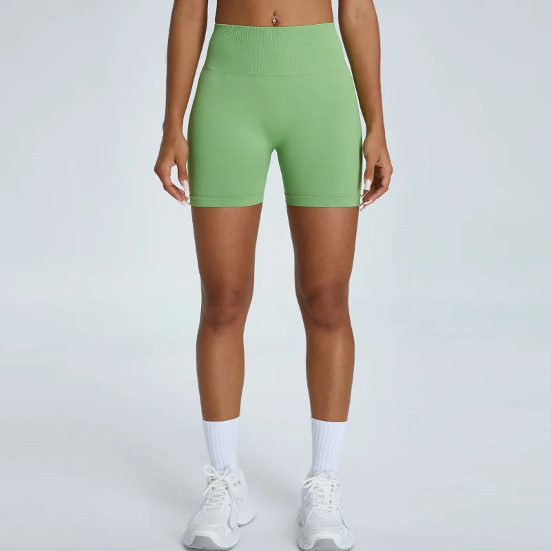 Seamless High Waist Sports Shorts (TriumphantFlow)