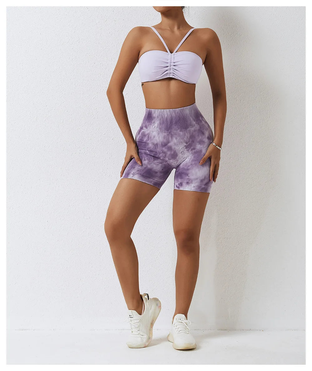 Victorious Seamless Tie-Dye Gym Shorts