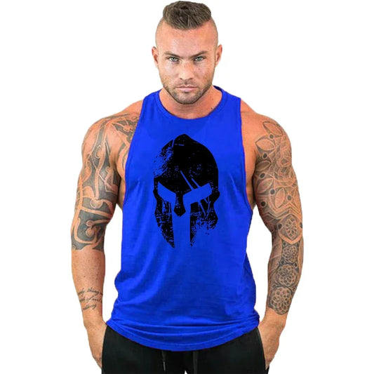 New Cotton Workout Gym Tank Top / Mens Muscle Sleeveless Sportswear Shirt