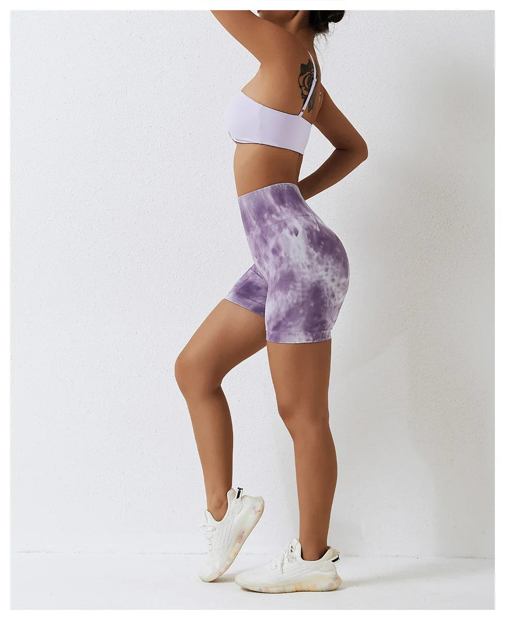 Victorious Seamless Tie-Dye Gym Shorts