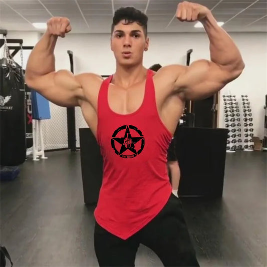Gym Bodybuilding Muscle Tank Top/  Sleeveless Cotton Breathable Tank Top