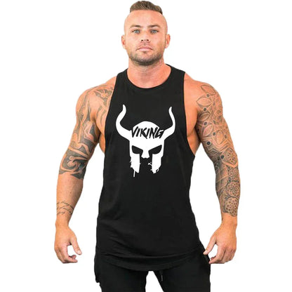 Workout Gym Tank Top /Mens Muscle Sleeveless Sportswear Shirt / Bodybuilding