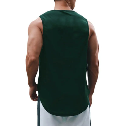 Japanese Turtle Script Printed Mens Gym Tank Top / Quick Dry Bodybuilding Tank Top
