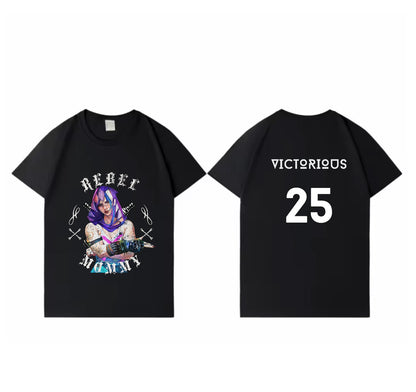 Victorious Rebel Mommy Oversize Gym T-shirt (VI Cosplaying Jinx/ Arcane)