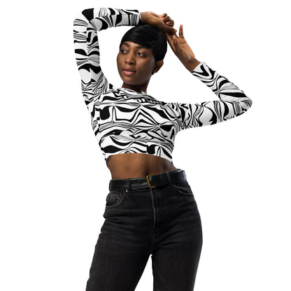 Victorious Duality Recycled long-sleeve crop top