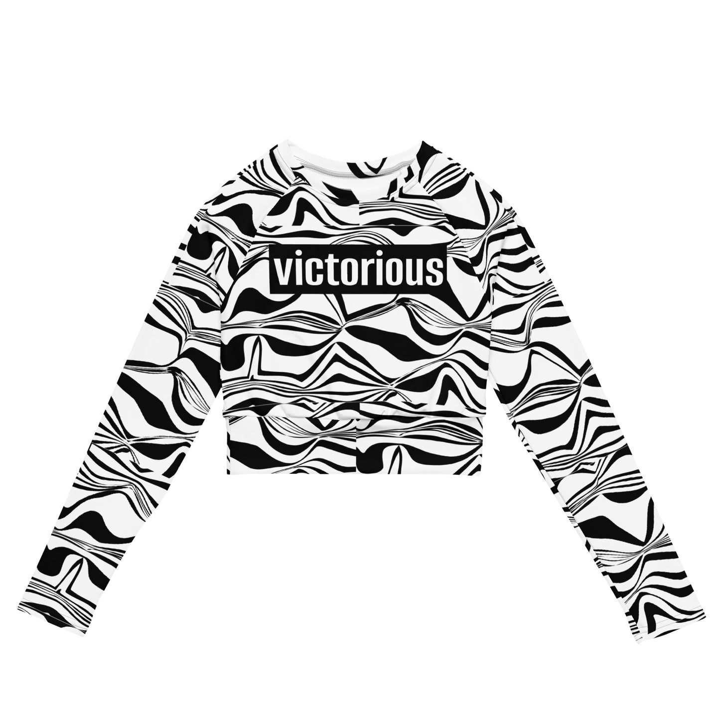 Victorious Duality Recycled long-sleeve crop top