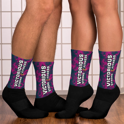 Victorious (Rosy Midnight) Dynamic Athletic Socks