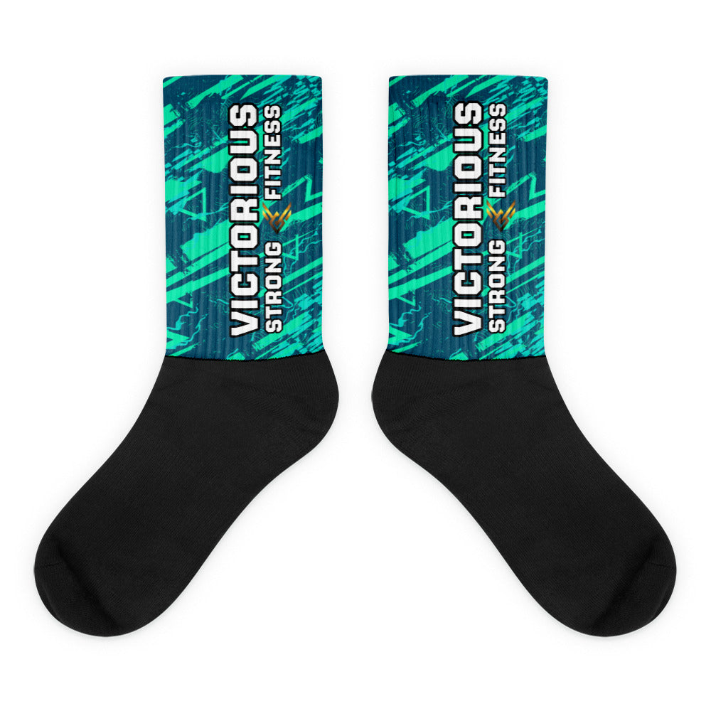 Victorious (Fluorescent Turquoise) Dynamic Athletic Socks