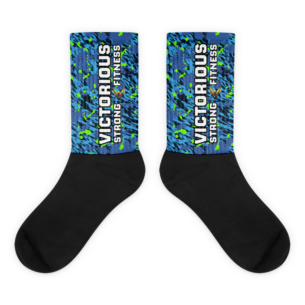 Victorious (Neon Aqua Marine) Dynamic Athletic Socks