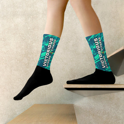 Victorious (Fluorescent Turquoise) Dynamic Athletic Socks