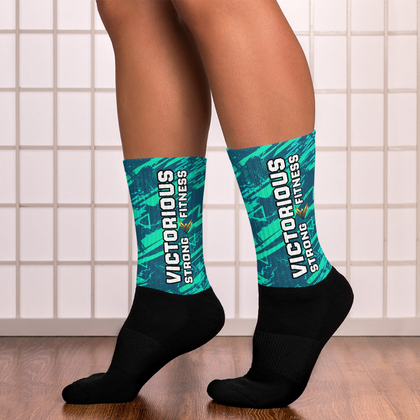 Victorious (Fluorescent Turquoise) Dynamic Athletic Socks