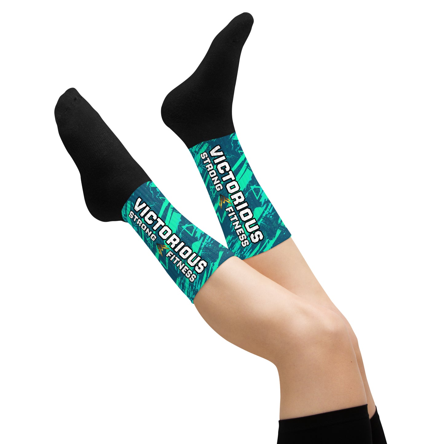 Victorious (Fluorescent Turquoise) Dynamic Athletic Socks