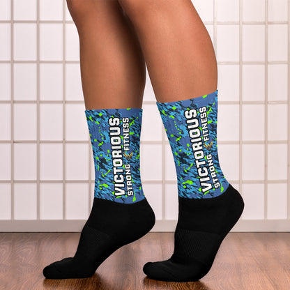 Victorious (Neon Aqua Marine) Dynamic Athletic Socks