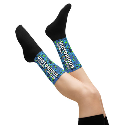 Victorious (Neon Aqua Marine) Dynamic Athletic Socks