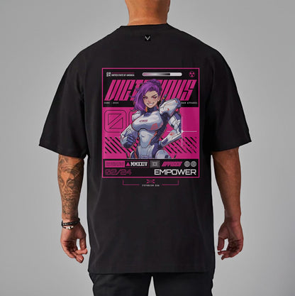 Black / M Victorious "EVO XXIIV" Gym T-shirt (Oversize)