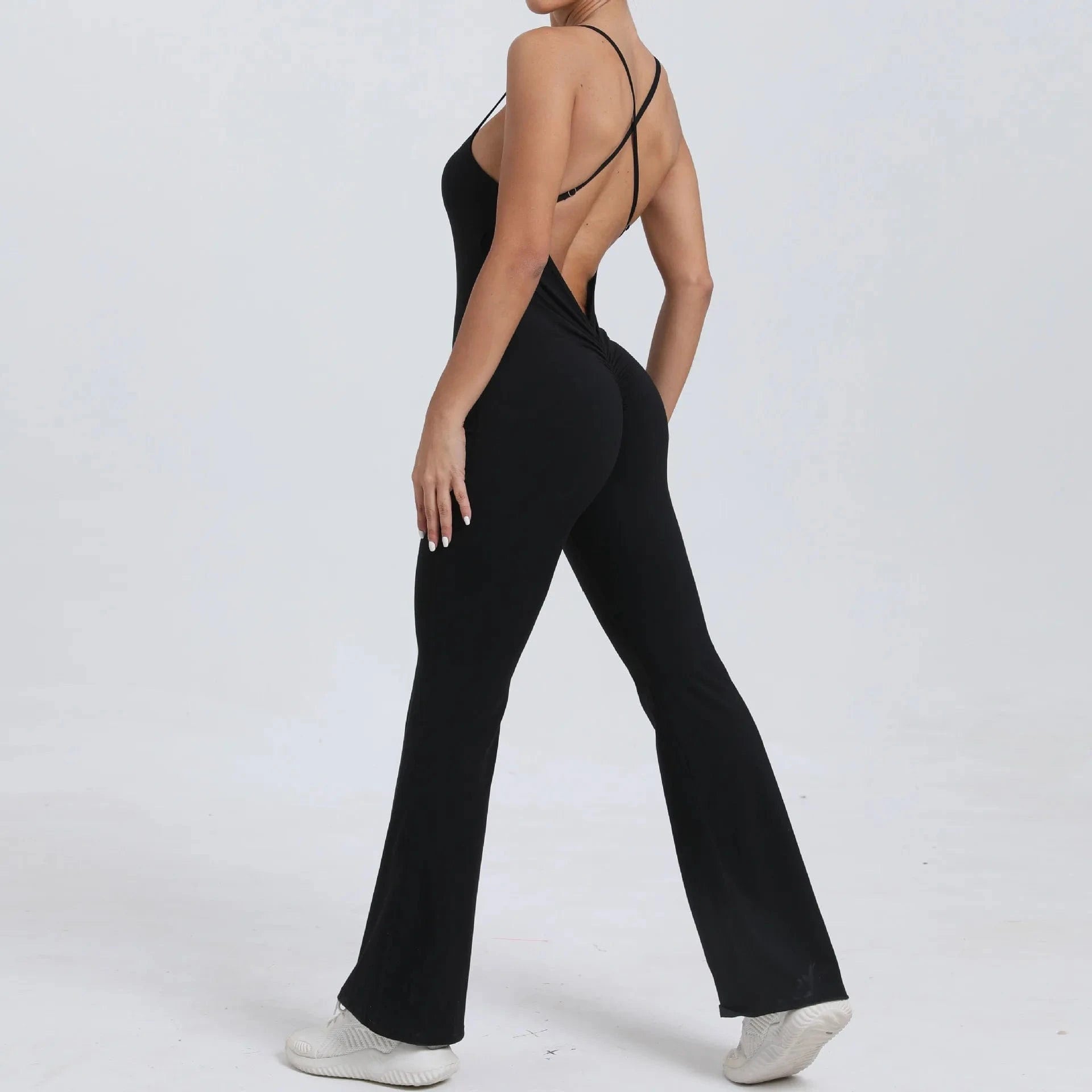 Black / S Victorious BalanceFlow V Back Bodysuits