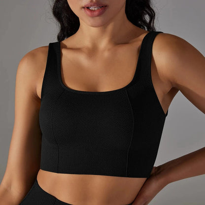 Black / S Victorious Phantom Stretch Sports Bra