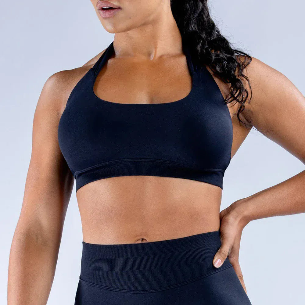 Black / XS Victorious Warrior Wave High Impact Sports Bra