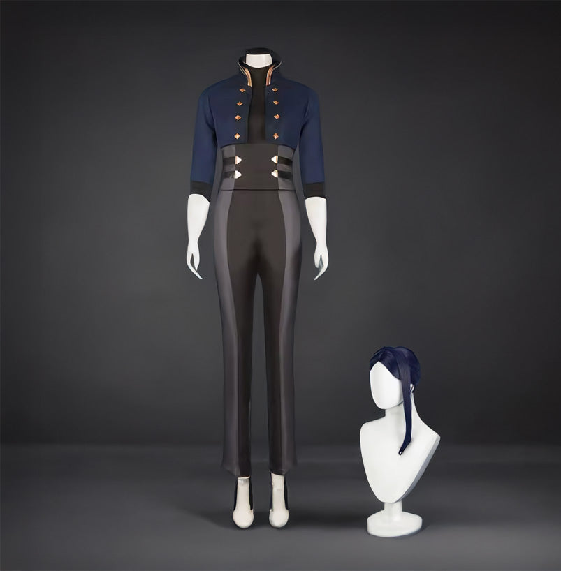 Caitlyn Kiramman Cosplay Costume /Arcane Season 2 – Blue Enforcer Suit by Victorious