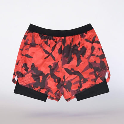 Camo style2 / M Victorious Men’s Shorts – Dual-Layer Design for Performance Training