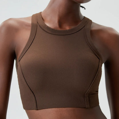 Coffee / S Victorious Conquer High Impact Fitness Bra