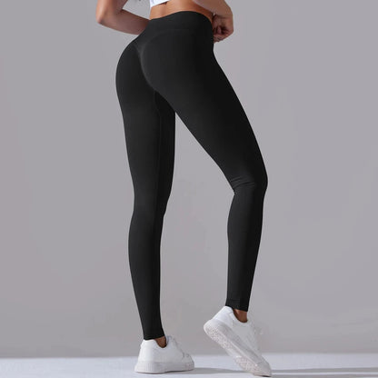 Crossover Waist Women Yoga Leggings / Victorious BioSync Leggings