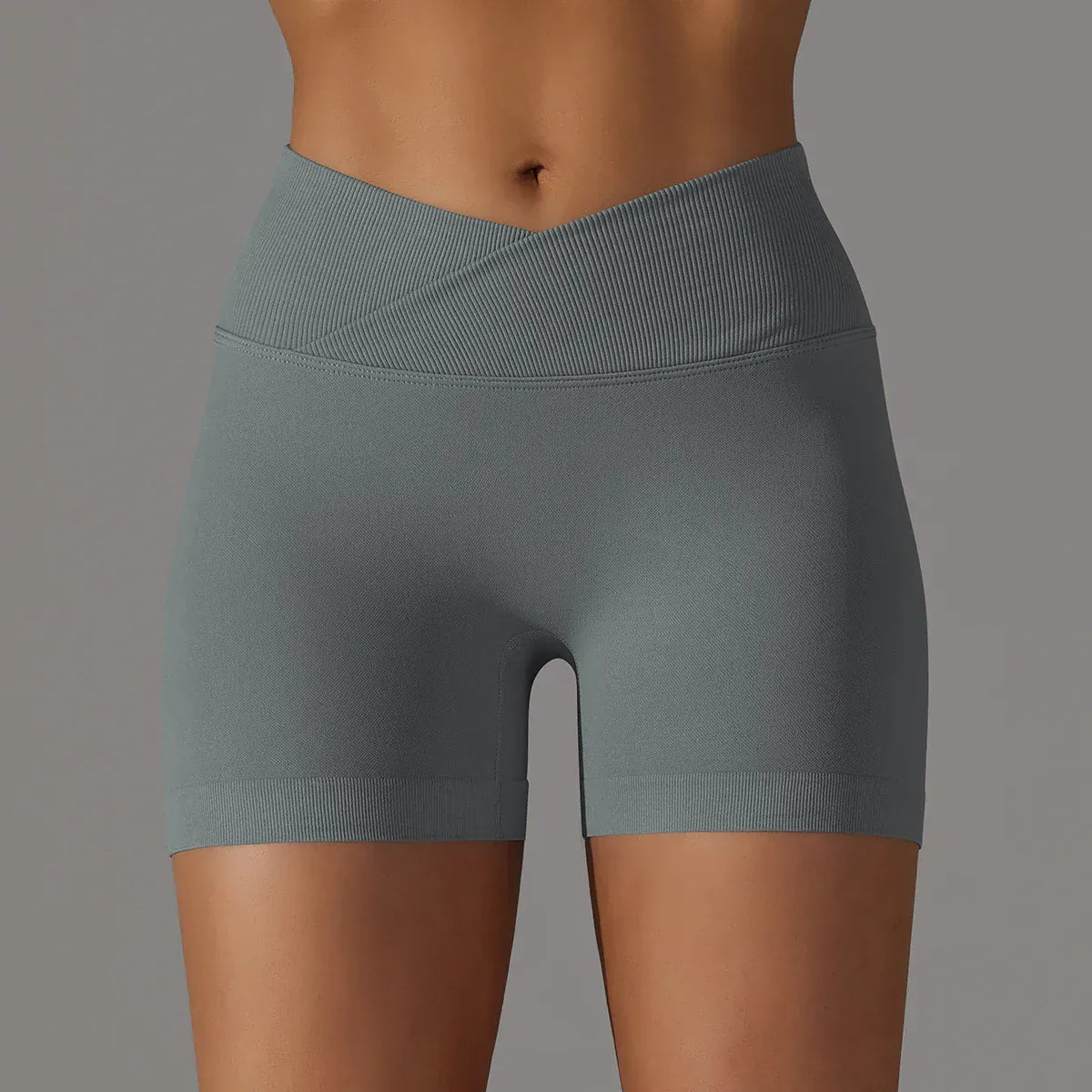 Dark Grey / S Victorious Nomad Crossover Waist Shorts XXIIV