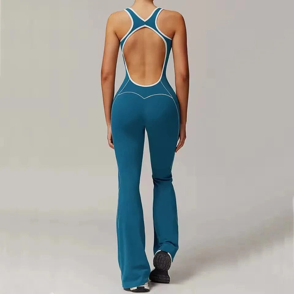 Deep Sea Blue / S Full Body Yoga Suit/ Gym Suit/ Bodycon (Starlight)
