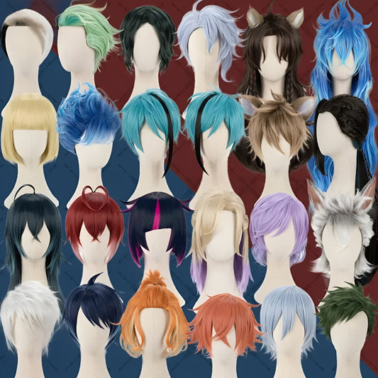 Twisted wonderland anime wigs/ Disney Anime Cosplay Wigs