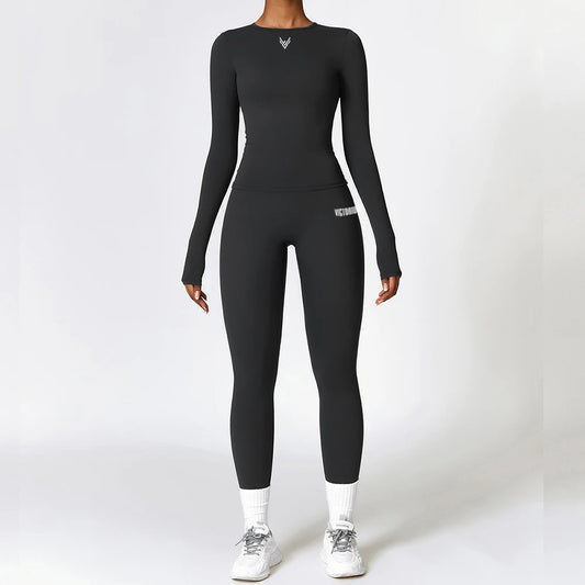 2-Piece Full Sport Suit by Victorious – Matching Leggings & Top Set for Gym, Yoga & Active Lifestyle