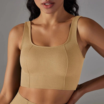 Earthy Yellow / M Victorious Phantom Stretch Sports Bra