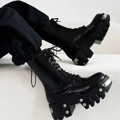 Ellie Biohazard  Thick-soled High-top Boots (Men)