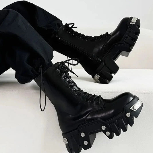 Ellie Biohazard  Thick-soled High-top Boots (Men)