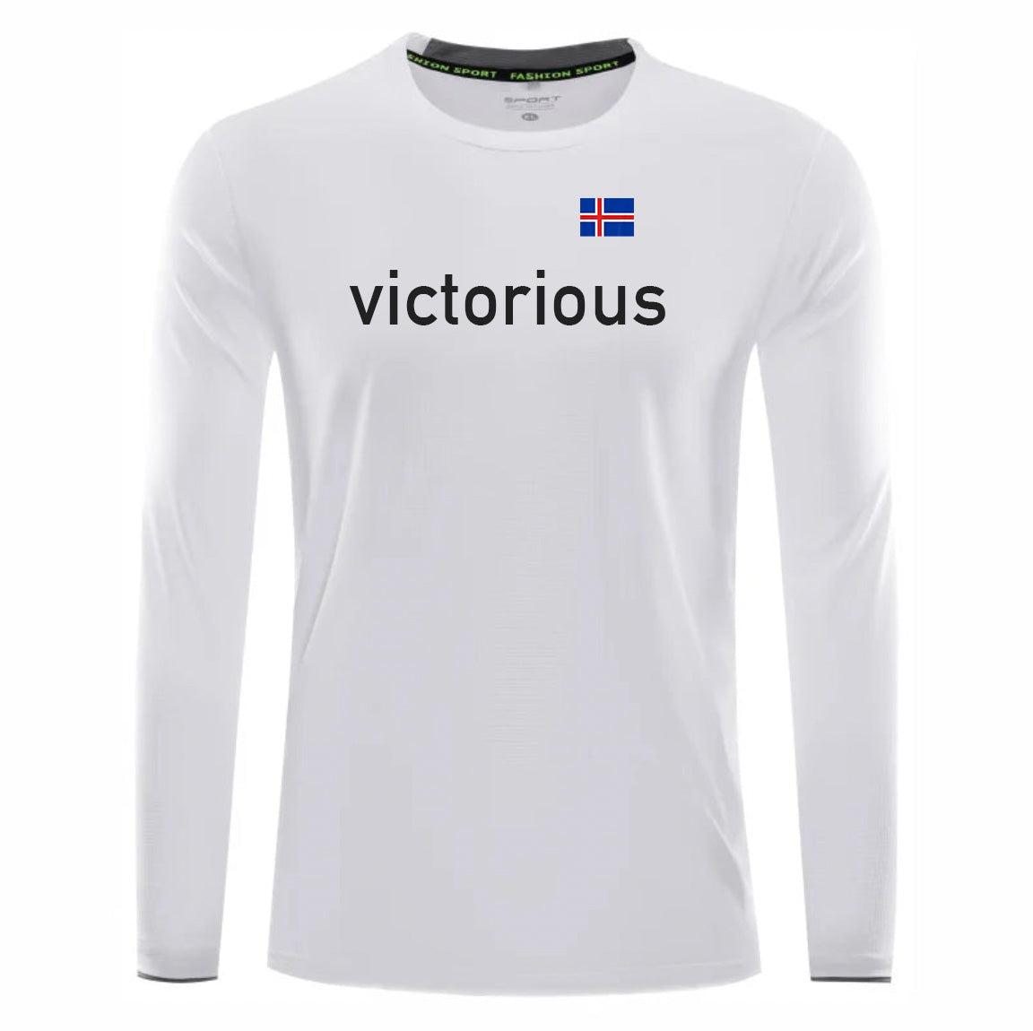 Victorious krafthlaup (Unisex) (Icelandic Running long sleeve shirt)