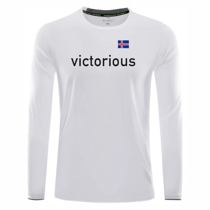 Victorious krafthlaup (Unisex) (Icelandic Running long sleeve shirt)